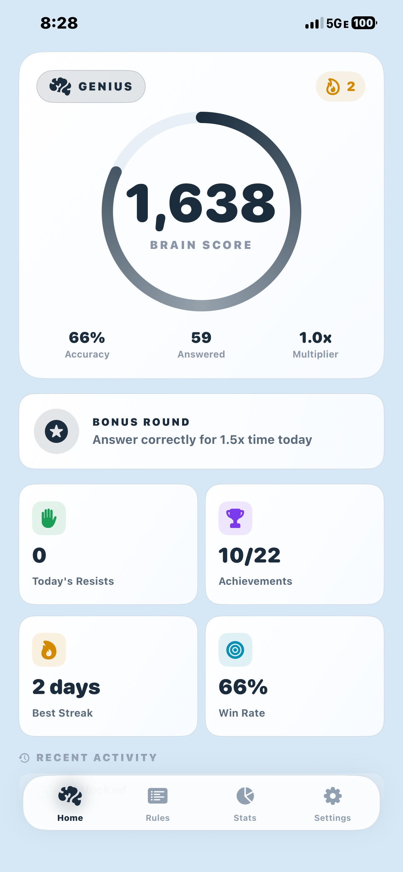 Nerve App Screenshot