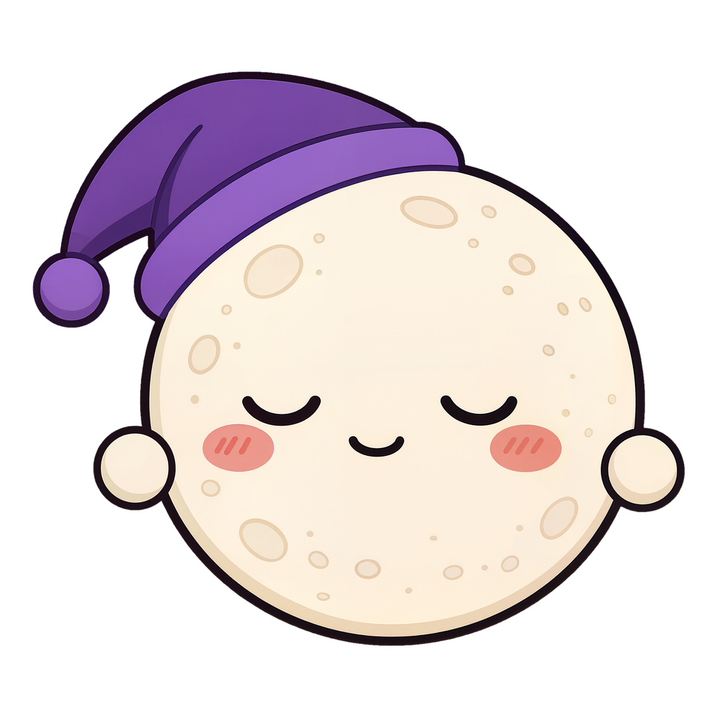 Remmy, the sleepy moon companion